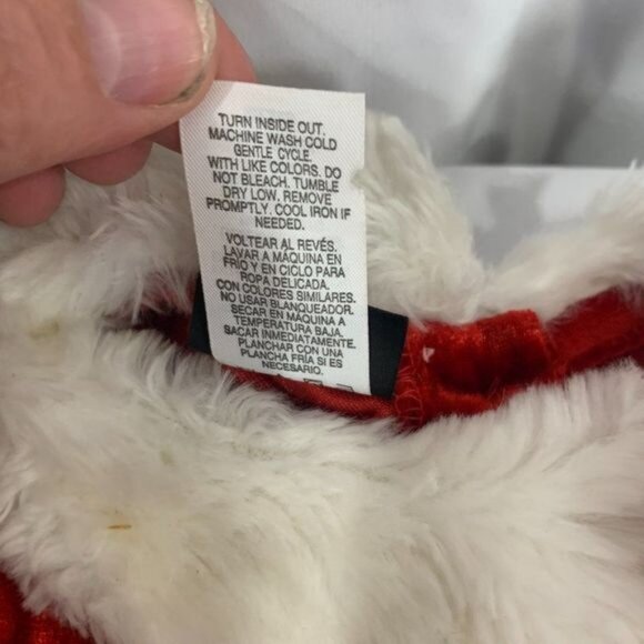 Holiday Editions Infant Girls Red Faux Fur & Sequin Dress Size 24 Mos - Picture 7 of 10